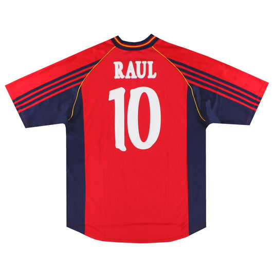 1998-99 Spain adidas Home Shirt Raul #10 L