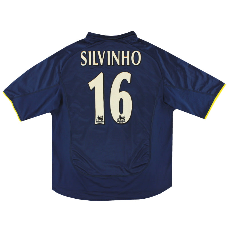2000-02 Arsenal Nike European Shirt Silvinho #16 XL