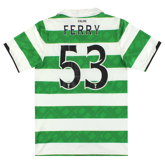 2010-11 Celtic Nike Player Issue Home Shirt Ferry #53 M