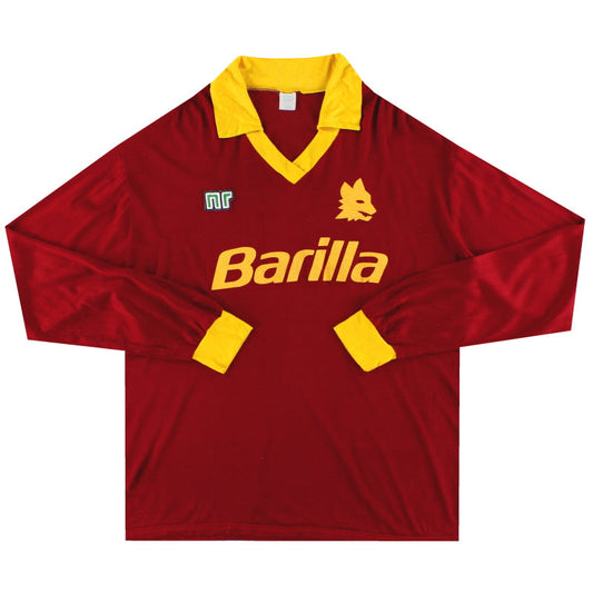 1986-87 Roma Home Shirt LS XL